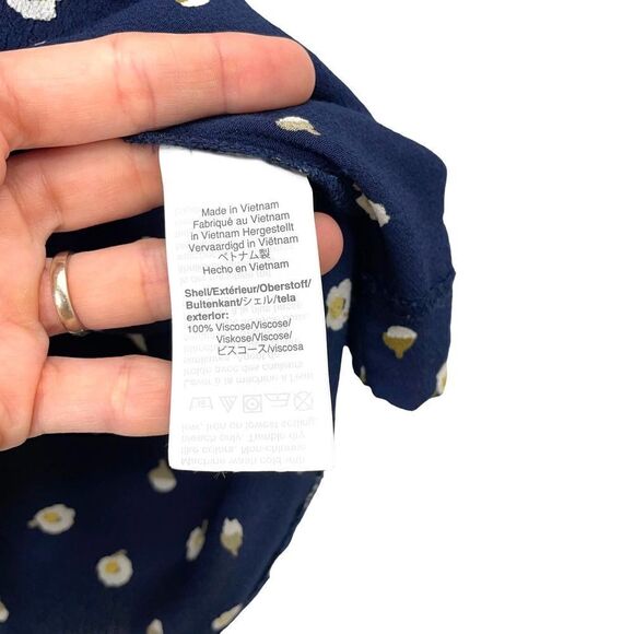 Madewell Button-Back‎ Easy Dress in Daisy Dots Sz S - Picture 11 of 12